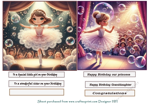  ballet toppers and sentiments 1