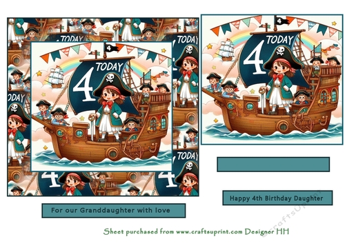 girl pirate aged 4