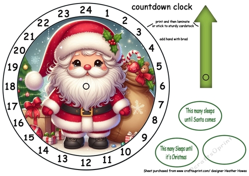 new advent clock christmas santa cute 2