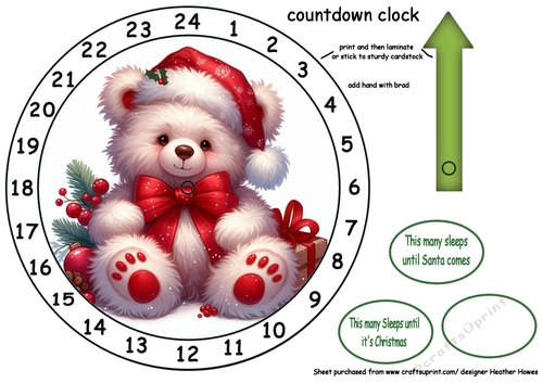 new advent clock christmas beary nice 2