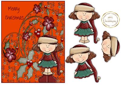 Cutie Pie Christmas Girl