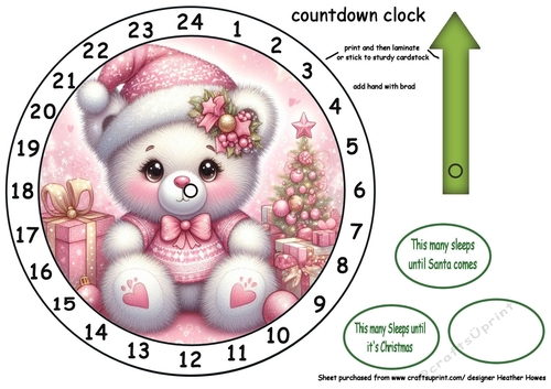 pink bear advent