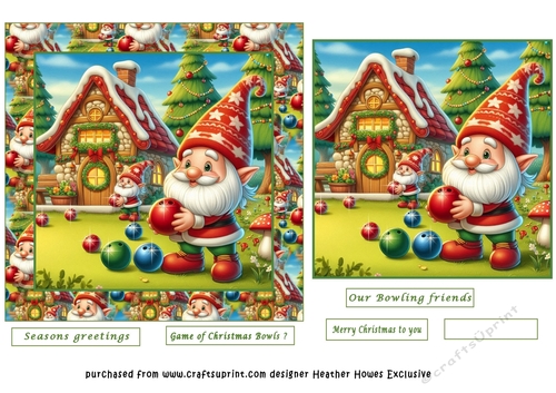 Gnomes say,a game of christmas bowls?