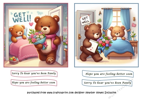 get well teddy toppers 1