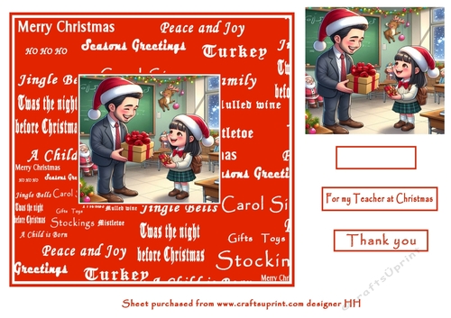 christmas male  teacher  girl