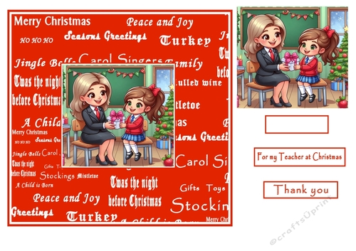 christmas female  teacher  girl