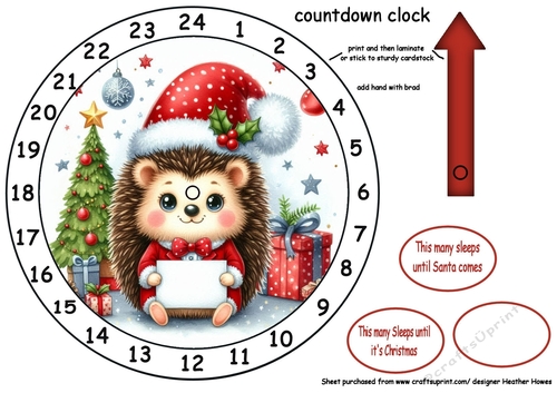 advent cutie calendars 8 hedgehog