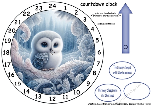 advent cutie calendars 18 owl