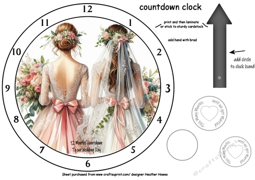 wedding countdown calendar 6 2 females