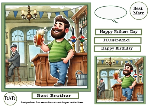 male quick card 3 bar brother