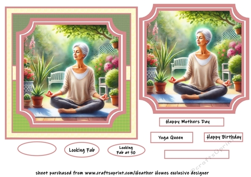 yoga mature lady