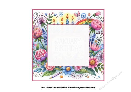 january Birthday insert