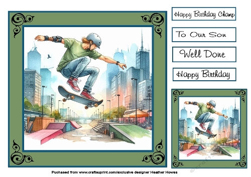 just skateboarding