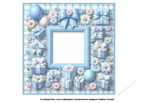 baby dresser in floral frame boy insert