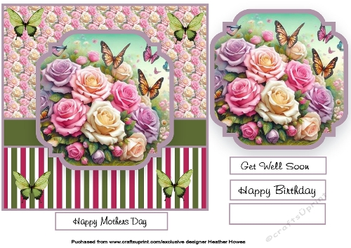 butterflies and roses