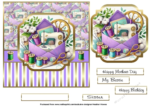 glam envelope sewing 2 lilac