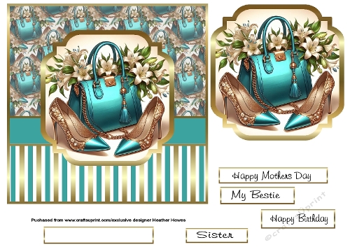 glam bags teal