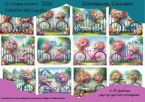 floral bicycles DR CU/PU