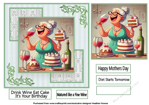 eat cake and drink wine 