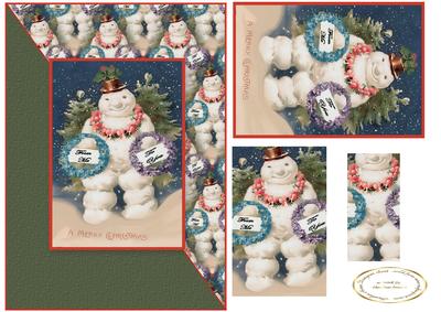 Vintage Festive Snowman