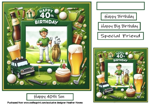 40th male golf