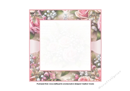 music and roses and lily of the valley insert