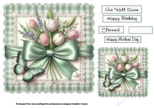 floral tulips on lace 3