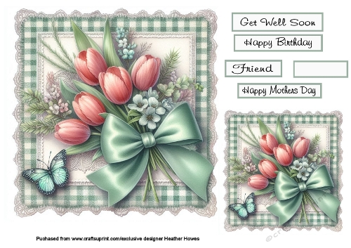 floral tulips on lace 4