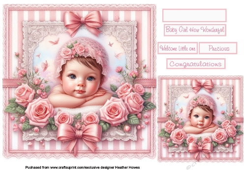 new baby girl on lace 1