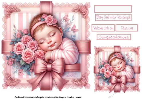 new baby girl on lace 2