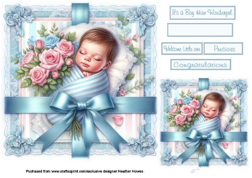 new baby boy 3 on lace