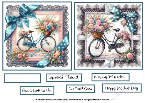 flowers and bikes