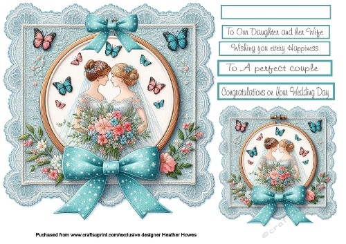 female female wedding on lace
