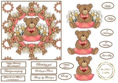 Versatile All Occasion Flower Bear