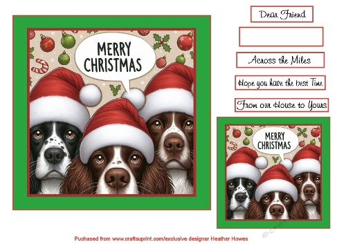 christmas st charles spaniels