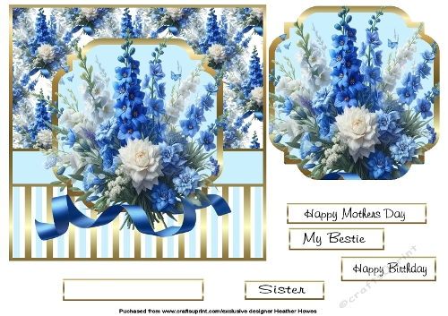 just delphiniums and gladioli