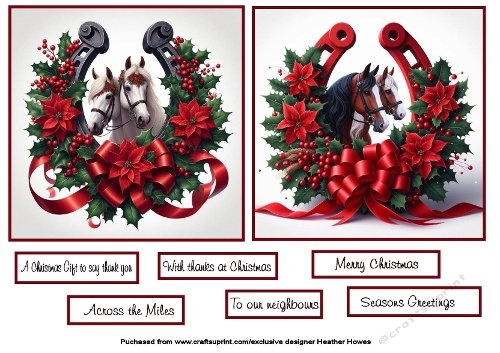horses at christmas 1