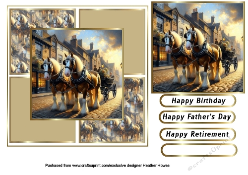 shire horses and drey 1