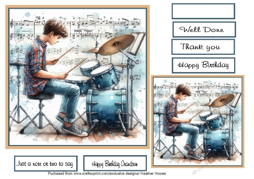 teenager drummer