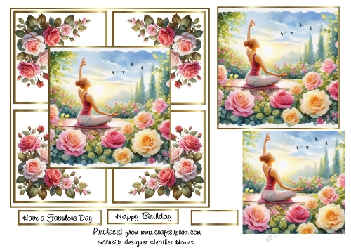yoga and roses