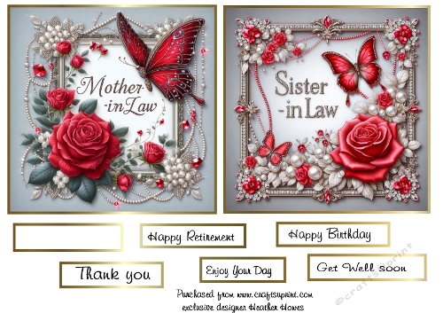 mother in law/sister in law toppers