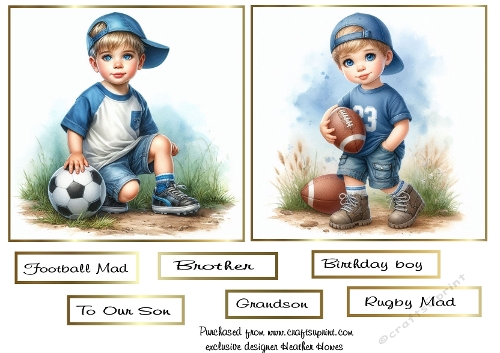 love rugby/football boy