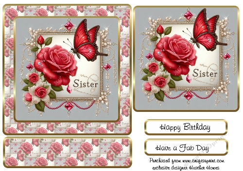 sister easel card 