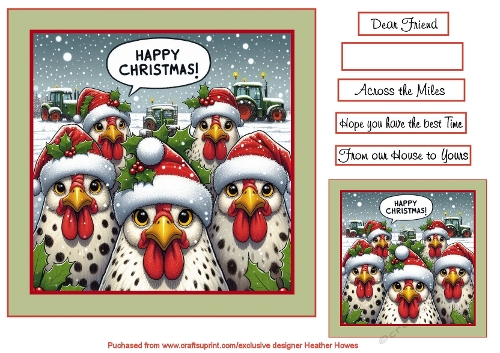  christmas speckled hens 