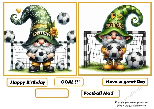 football gnomes green yellow