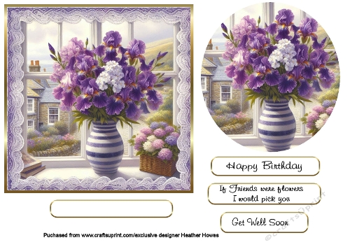 vase of flowers 4 irises