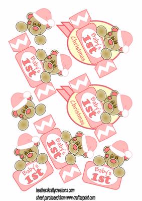 Scruffy Cracker Bears 1st Christmas