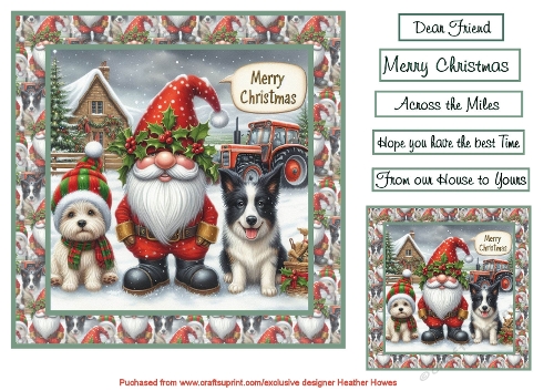 santas farmer and friends