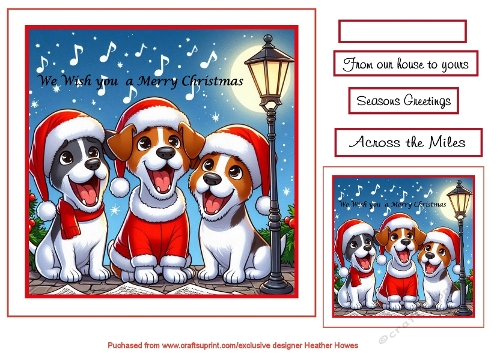 we wish you a merry  christmas dogs 1