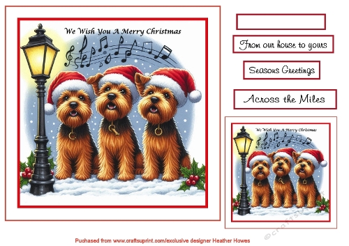 we wish you a merry  christmas dogs 2